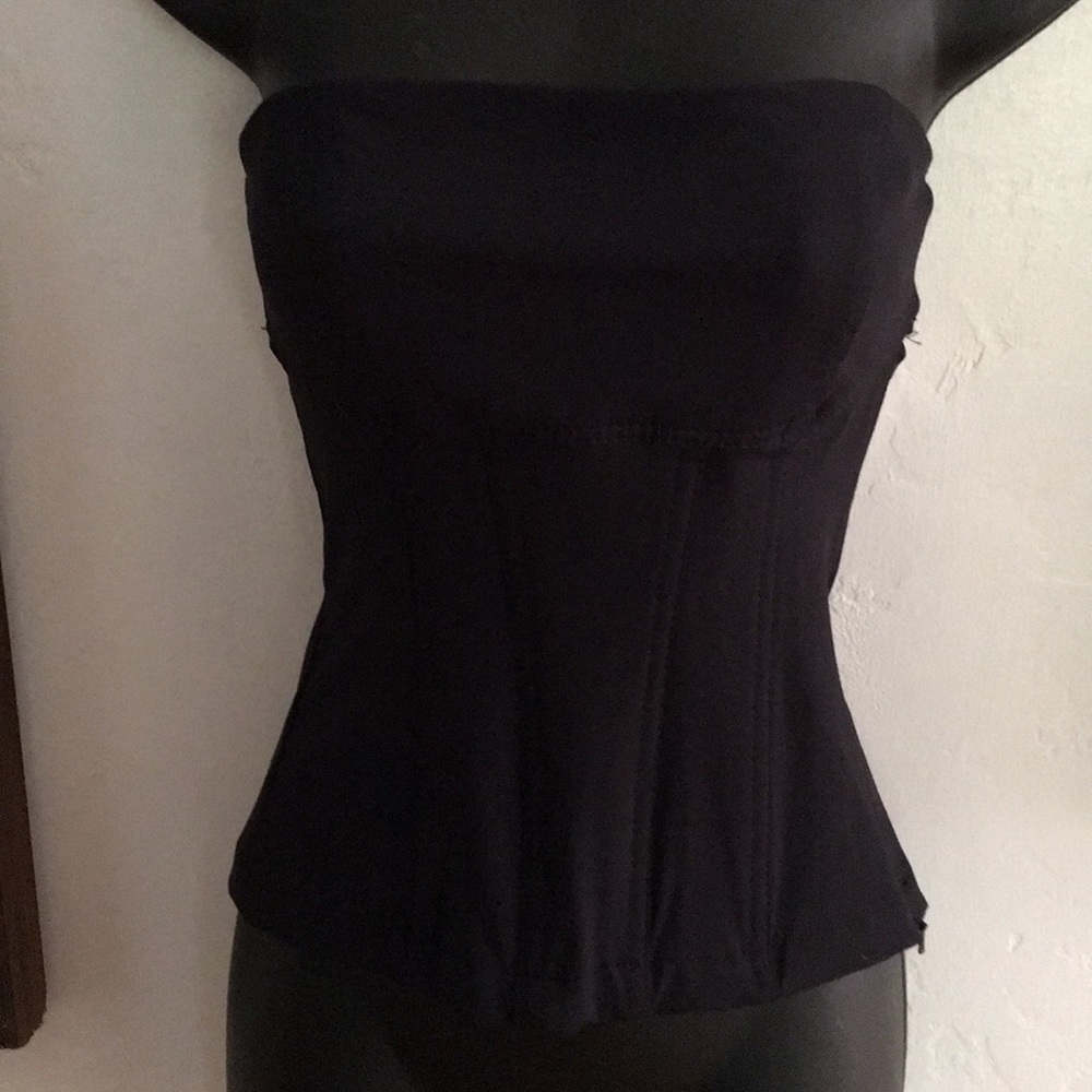 New Karen Millen black strapless top